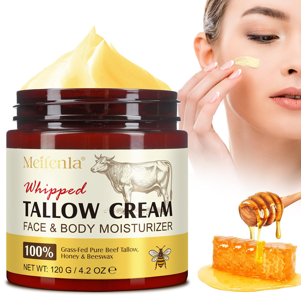 Meifenla graisse de boeuf et miel pour le visage, hydratation longue durée.