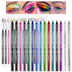 Meilury kit-delineants-yeux-colores-etui: coffret coloré offrant des teintes durables pour le regard.