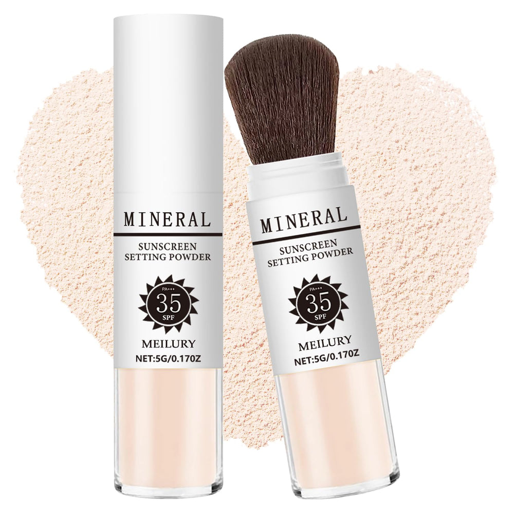 Meilury poudre minerale translucide visage pour un teint uniforme
