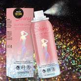 Meilury Spray paillettes: application cheveux et corps pour un éclat arc-en-ciel léger