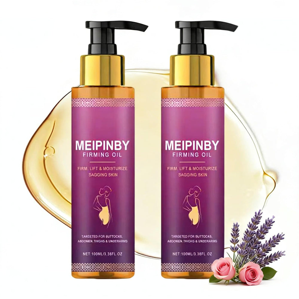 Meipinby Huile-Corps 2x100ml — bouteille élégante, hydratation rapide