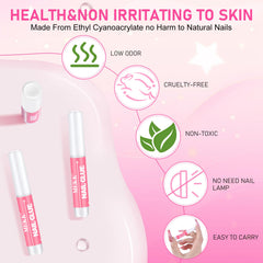 MEKK Colle pour poser rapidement ongles et décorations.