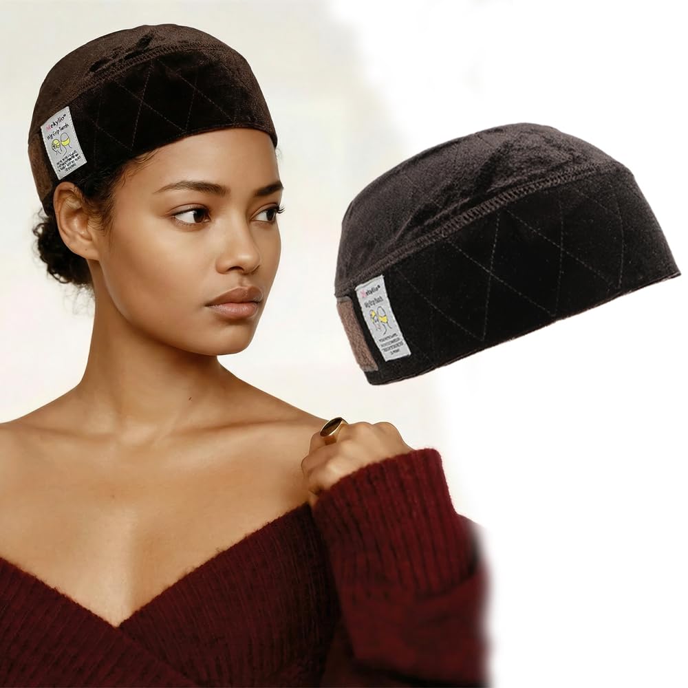 Mekylio bandeau de maintien pour perruque en velours large – adhérence renforcée.