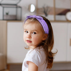 Bandeau Melbelia noeud amovible en coton, deux styles disponibles.