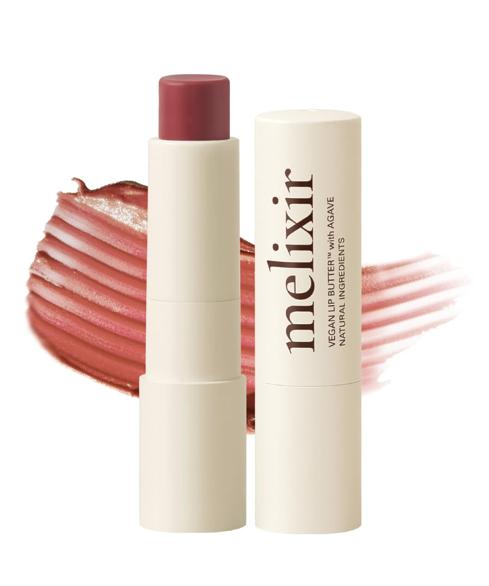 Melixir baume à lèvres végane teinte Nudy Rose #02 — hydratation légère et fini naturel