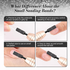 Bandes MelodySusie 180 grain pour finition lisse sur ongles.