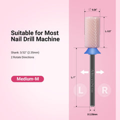 Fraise MelodySusie en céramique, rotation bidirectionnelle pour gauches et droites.