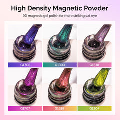 MelodySusie vernis gel œil-de-chat avec aimant, crée un effet unique à domicile.