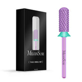 MelodySusie embouts fraise pour ongles, coupe croisée et tête lisse, démontrant la sécurité pendant le travail