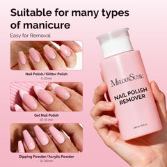 MelodySusie parfum aloe, dissolvant plus doux pour les ongles.