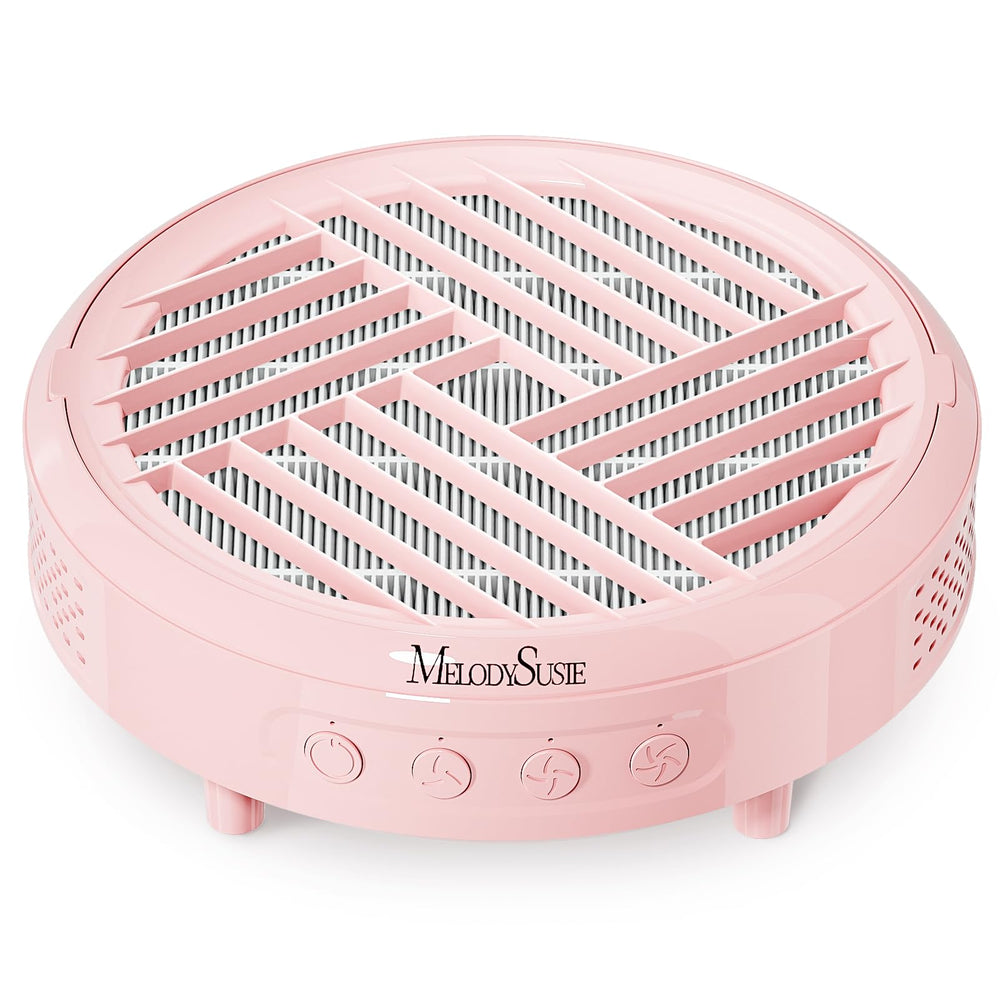 MelodySusie aspirateur poussiere ongles compact rose: collecte efficace des poussières pendant le ponçage.