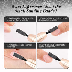 MelodySusie bande 180 grain pour finition douce sur ongles naturels