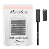 MelodySusie bandes abrasives petites sur mandrin 3,1 mm pour préparation précise des ongles