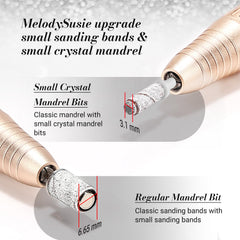 MelodySusie bandes sablage 180 Zebra finition douce des ongles naturels