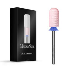 Outil MelodySusie barillet large lisse rose pour contour des ongles et préparation du gel.