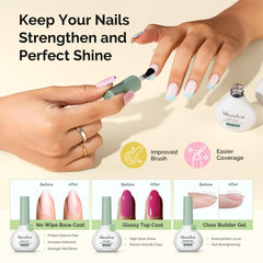 Base protectrice MelodySusie 10 ml pour une surface d’ongle lisse et durable