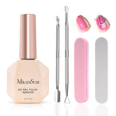 MelodySusie dissolvant gel 15ml, facile à utiliser pour enlever le gel rapidement à domicile.