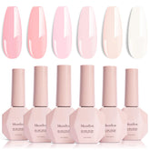 Palette MelodySusie Gel Ongles, ensemble de 6 couleurs pour styles variés.