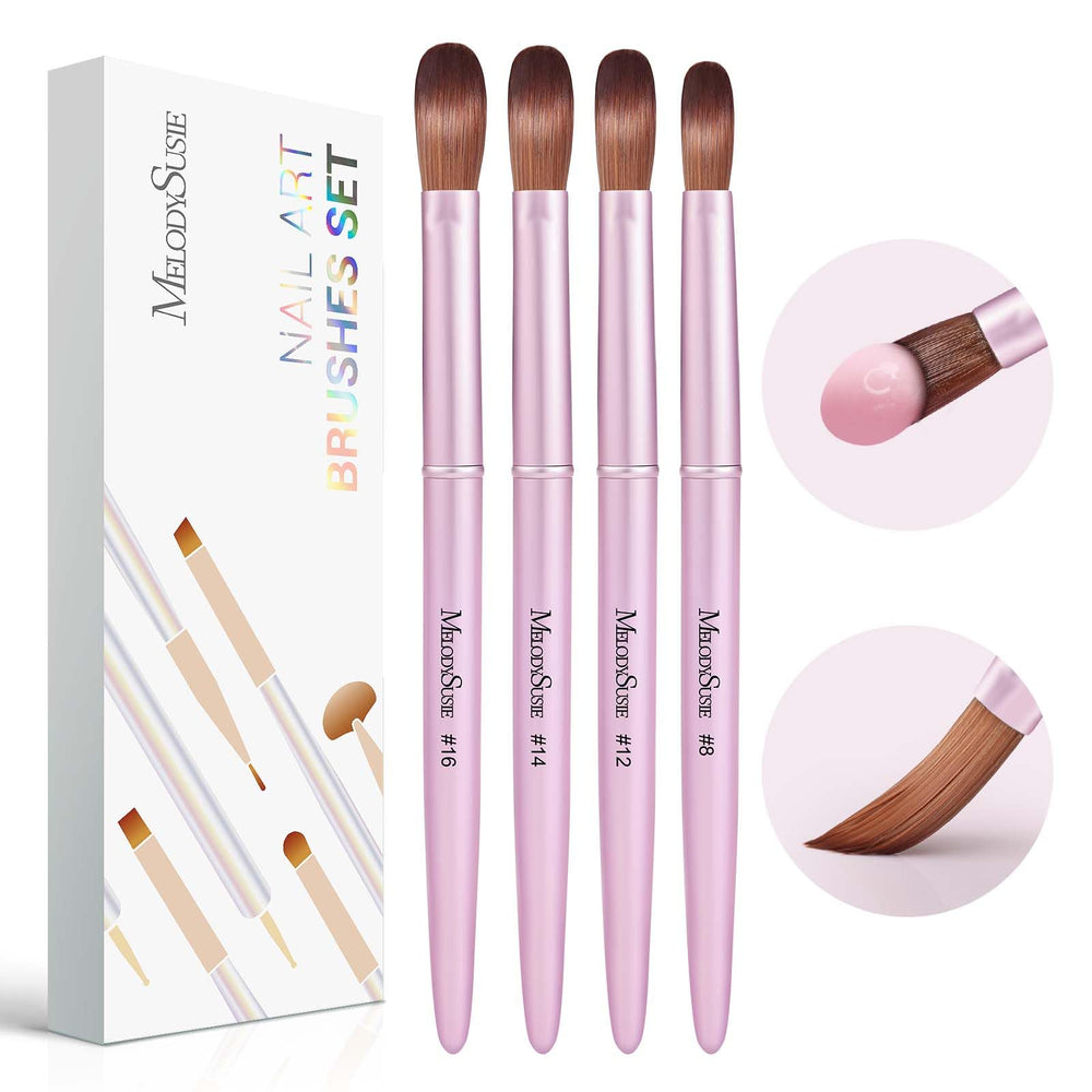 Pinceaux MelodySusie pour ongles en acrylique, précision et contrôle optimisés.