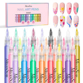 MelodySusie ensemble-stylo-art-ongles-24-couleurs: motifs riches à domicile.