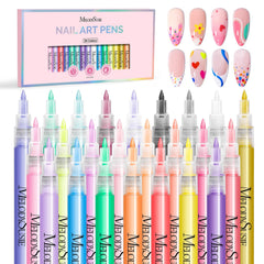 MelodySusie ensemble-stylo-art-ongles-24-couleurs: motifs riches à domicile.