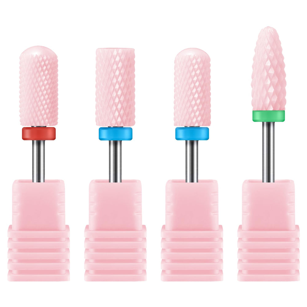 MelodySusie forets céramique 3-32-pouces pour ongles, ensemble 4 pièces, efficacité rapide