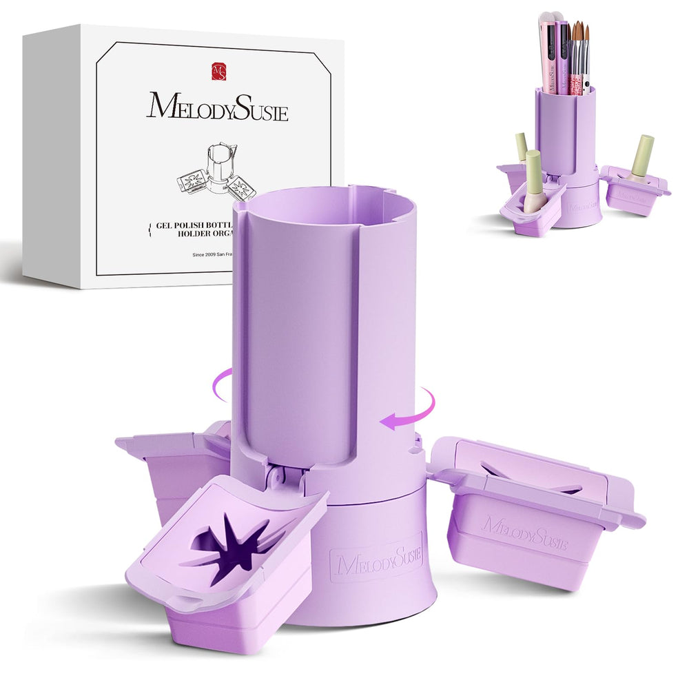 MelodySusie GelCarousel: support-bouteilles-vernis pour un rangement net et rapide