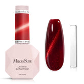 MelodySusie Jeweliver vernis gel œil-de-chat Bordeaux, brillant et durable pour votre manucure.