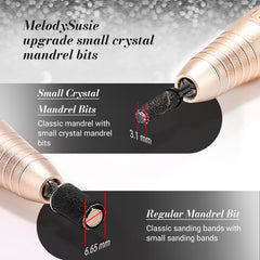 MelodySusie mandrin cristal top 3,1 mm idéal pour le polissage précis.