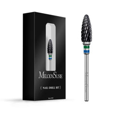 Mèche flamme céramique MelodySusie noir 3-32, retrait gel en douceur