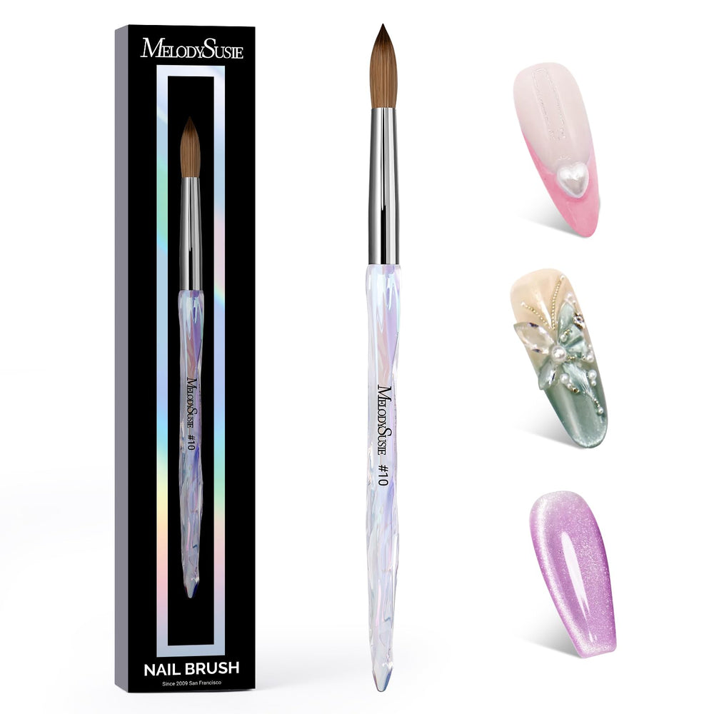 Pinceau MelodySusie Kolinsky avec poils 100% pour une application acrylique fluide.