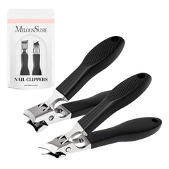 MelodySusie set pince-ongles noir – ensemble pratique pour ongles précis