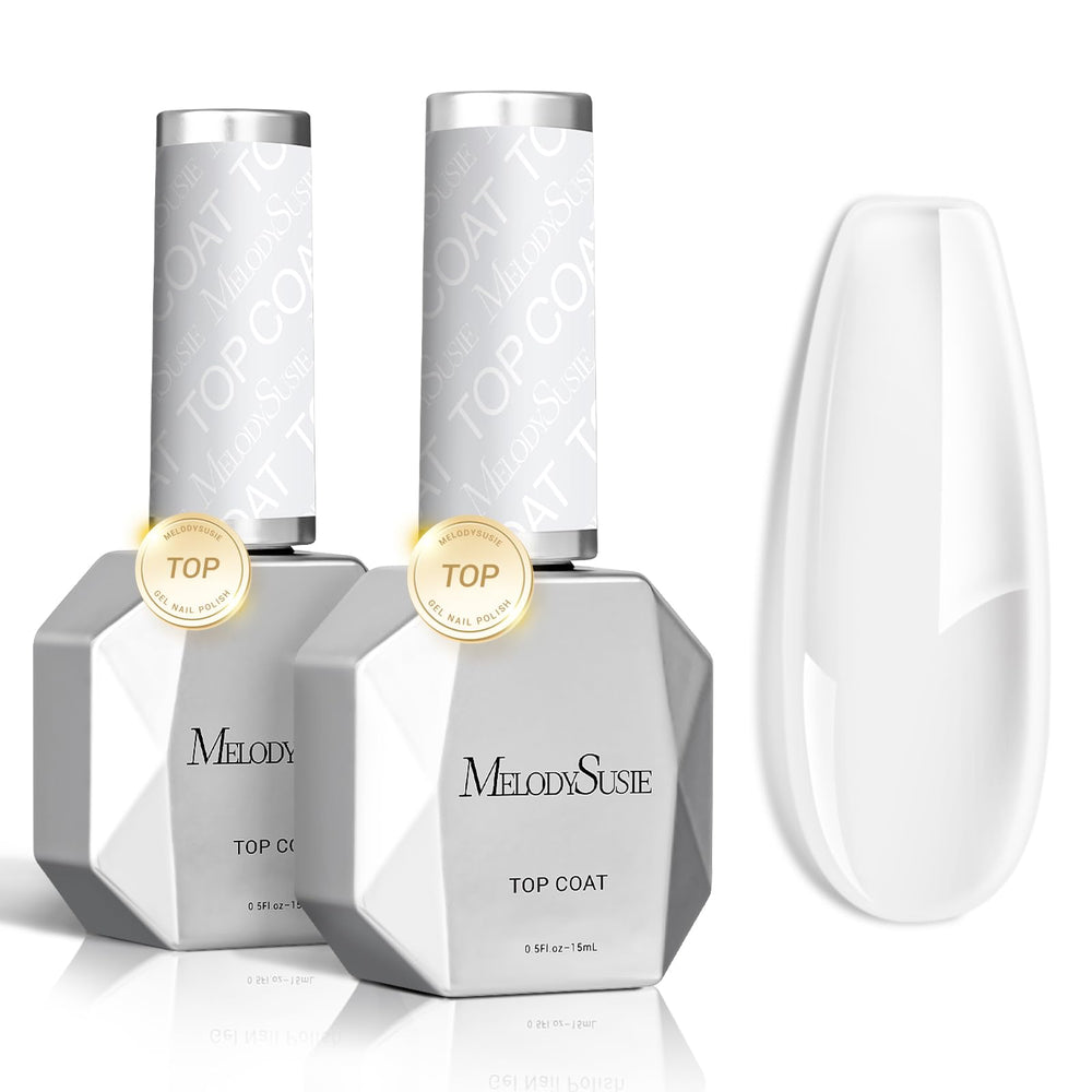 MelodySusie vernis-gel fin brillant 2x15ml offrant une brillance durable.