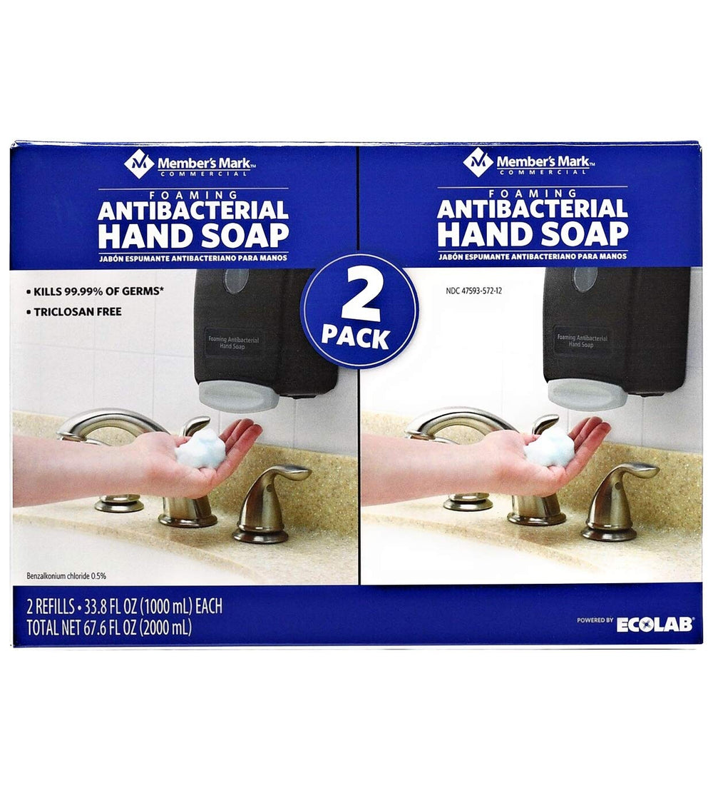 Recharge mousse mains antibactérienne Member's Mark de 33,8 oz, pratique pour un usage régulier