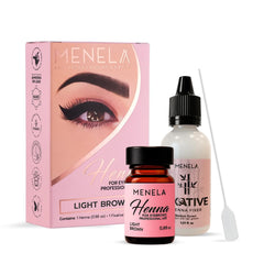 Menela teinte sourcils henné kit pour une définition naturelle des sourcils.
