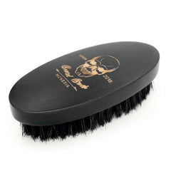 La brosse Menesia barbe, poils de barbe en bois noir doux pour démêler.
