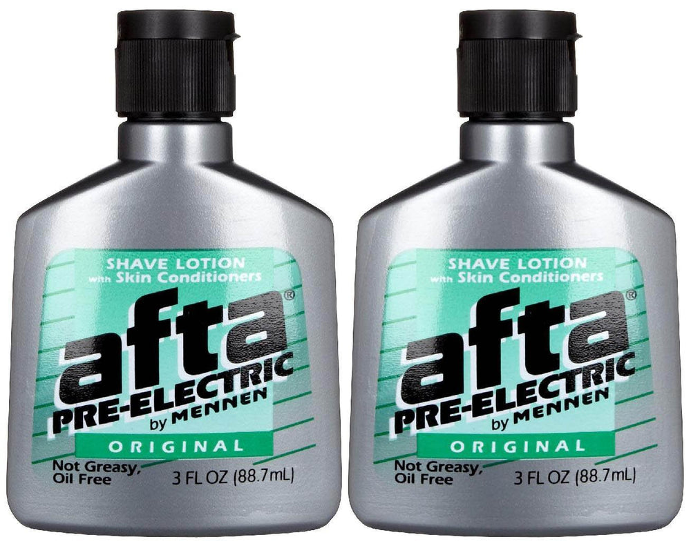 Mennen AFTA, lotion pré-rasage électrique, prête la peau et adoucit les poils pour un rasage plus doux