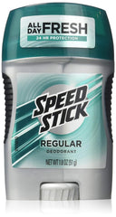 Déodorant Mennen Speed Stick Regular, bouteille de 1,8 oz, pour une fraîcheur durable.