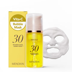 MENOKIN masque bulle rapide en emballage prêt pour routine express d'hydratation