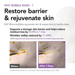 MENOKIN Masque Bulles Restauration cutanée, action douce sur peau sensible.