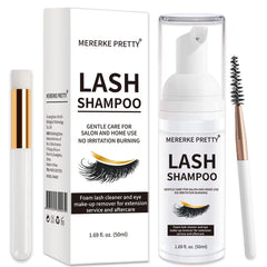 Mererke_Pretty Shampoing Cils – bouteille-pompe: nettoyage doux sans endommager l extension.