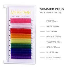MERETON cils colorés palette 8 couleurs pour tester des looks variés