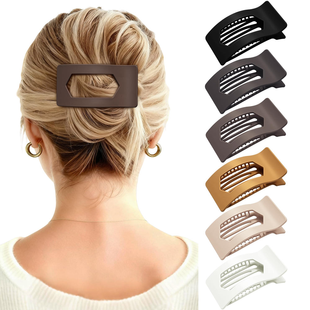 Mesovor pinces-cheveux plates lot de 6, maintien fiable pour tout type de cheveux.