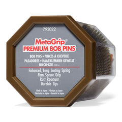 Pinces MetaGrip bronze premium 300 pièces, adhérence ferme pour coiffures durables.