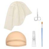 MetFun kit bonnet chauve 5 pièces dans l’emballage, prêt à l’emploi pour cosplays.