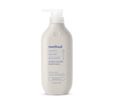 Method Simply Nourish coconut lotion bottle showcases tropical fragrance and long-lasting hydration.