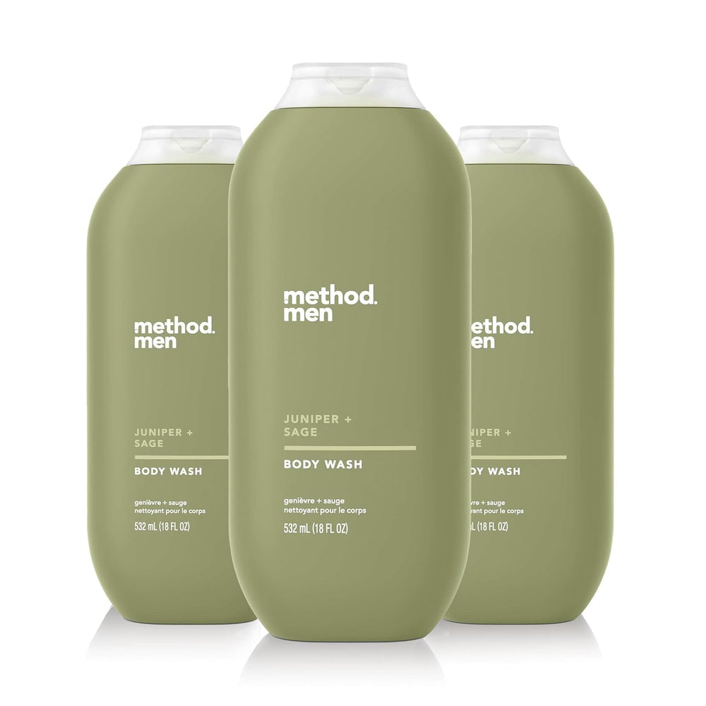 Method Men gel-douche Genievre Sauge — parfum boisé et rafraîchissant pour la douche quotidienne.