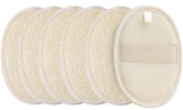 METLUCK éponges loofah naturelles pack 6 pour nettoyage en douceur.