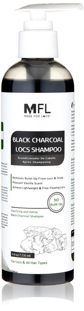 MFL MADE FOR LOCS — Shampooing Charbon Noir, déloge les résidus pour une chevelure fraîche.