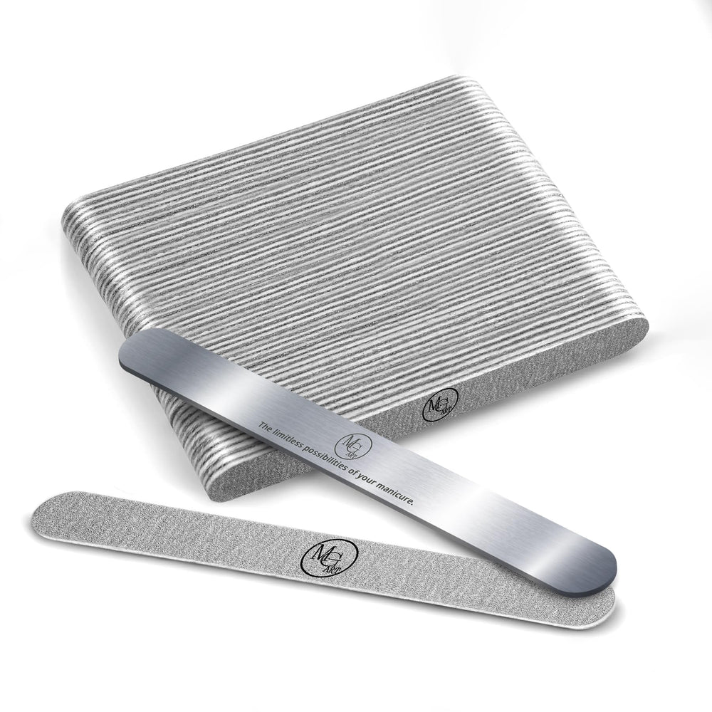 MGART lime à ongles grain 180 sur socle métallique, performance pro.